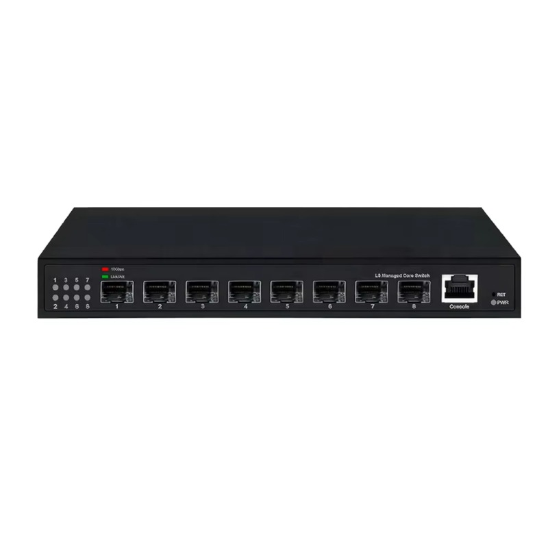 Sfp+ 10G Managed Switch 8 Port - 160 Gbps bant genişliğine sahip, L3